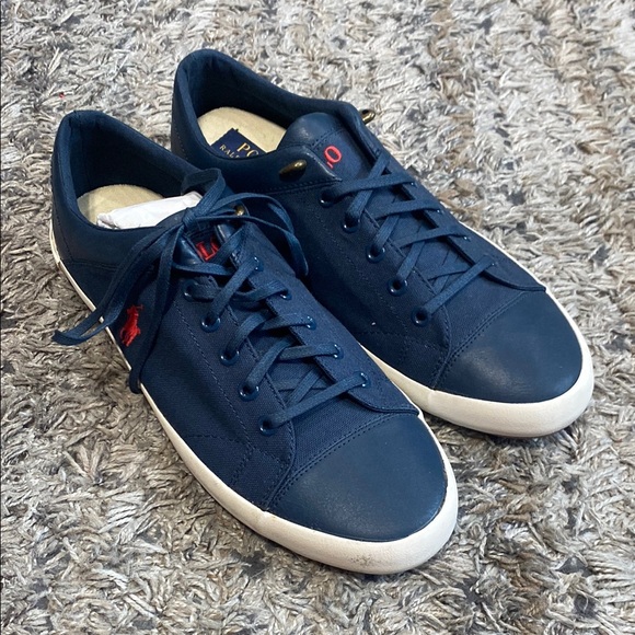 Polo Ralph Lauren Other - NWOB Polo by Ralph Lauren navy Blue canvas Sneakers Classic Design sz 10